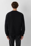 Pamuklu Logolu Bisiklet Yaka Erkek Sweat 0S10379-900 SİYAH