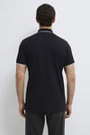 Pamuklu Logolu Düğmeli Erkek Polo Yaka T Shirt 0613266-900 SİYAH