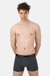 Pamuklu Logolu Erkek Boxer JFBNSB02 LACİVERT-GRİ