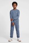 Pamuklu Logolu Loose Fit Bisiklet Yaka Unisex Çocuk Sweat 232950-2828 MAVİ