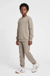Pamuklu Logolu Loose Fit Elastik Paça Unisex Çocuk Eşofman Altı 232951-8398 KOYU HAKİ