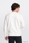 Pamuklu Logolu Regular Fit Bisiklet Yaka Erkek Sweat L2620075 102 BEYAZ