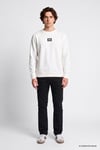 Pamuklu Logolu Regular Fit Bisiklet Yaka Erkek Sweat L2620075 102 BEYAZ