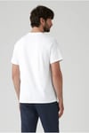 Pamuklu Logolu Relaxed Fit Bisiklet Yaka Erkek T Shirt A2082-0361 BEYAZ