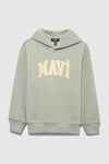 Pamuklu Loose Fit Baskılı Kapüşon Yaka Erkek Çocuk Sweat 6610110-70155 AÇIK HAKİ