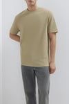 Pamuklu Loose Fit Bisiklet Yaka Basic Erkek T Shirt 0613153-70204 Olive