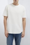 Pamuklu Loose Fit Bisiklet Yaka Basic Erkek T Shirt 0613153-70056 KREM