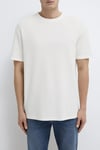 Pamuklu Loose Fit Bisiklet Yaka Basic Erkek T Shirt 0613153-70056 KREM