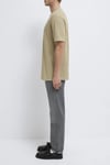Pamuklu Loose Fit Bisiklet Yaka Basic Erkek T Shirt 0613153-70204 Olive