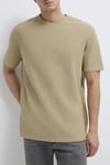 Pamuklu Loose Fit Bisiklet Yaka Basic Erkek T Shirt 0613153-70204 Olive