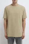 Pamuklu Loose Fit Bisiklet Yaka Basic Erkek T Shirt 0613153-70204 Olive