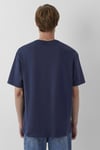 Pamuklu Loose Fit Bisiklet Yaka Erkek T Shirt 0620057-82318 LACİVERT