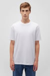 Pamuklu Loose Fit Bisiklet Yaka Erkek T Shirt 066249-620 BEYAZ