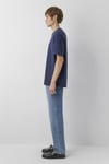 Pamuklu Loose Fit Bisiklet Yaka Erkek T Shirt 0620057-82318 LACİVERT