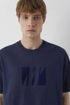 Pamuklu Loose Fit Bisiklet Yaka Erkek T Shirt 0620057-82318 LACİVERT