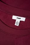 Pamuklu Loose Fit Bisiklet Yaka Kadın Sweat 1610198-70415 BORDO