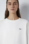 Pamuklu Loose Fit Bisiklet Yaka Kadın Sweat 1S10366-70057 EKRU