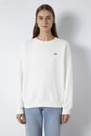 Pamuklu Loose Fit Bisiklet Yaka Kadın Sweat 1S10366-70057 EKRU