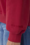 Pamuklu Loose Fit Bisiklet Yaka Kadın Sweat 1610198-70391 KIRMIZI
