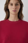 Pamuklu Loose Fit Bisiklet Yaka Kadın Sweat 1610198-70391 KIRMIZI