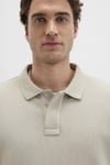 Pamuklu Loose Fit Erkek Polo Yaka Sweat 0S10323-70146 TAŞ