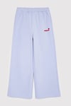 Pamuklu Loose Fit Geniş Paça Kız Çocuk Eşofman Altı 7010067-70523 LİLA