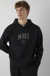 Pamuklu Loose Fit Kapüşonlu Erkek Sweat 0S10646-900 SİYAH