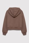 Pamuklu Loose Fit Kapüşonlu Logolu Kız Çocuk Sweat 7S10124-87181 KAHVE