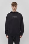 Pamuklu Loose Fit Kapüşonlu Şardonlu Erkek Sweat 0610960-900 SİYAH