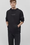 Pamuklu Loose Fit Kapüşonlu Şardonlu Erkek Sweat 0610960-900 SİYAH
