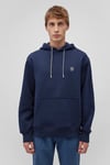 Pamuklu Loose Fit Kapüşonlu Şardonlu Erkek Sweat 065809-70497 LACİVERT