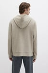 Pamuklu Loose Fit Kapüşonlu Yaka Fermuarlı Erkek Sweat 0S10520-70154 BEJ