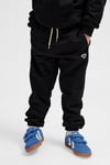 Pamuklu Loose Fit Logolu Elastik Paça Unisex Çocuk Eşofman Altı 232951-2001 SİYAH