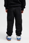 Pamuklu Loose Fit Logolu Elastik Paça Unisex Çocuk Eşofman Altı 232951-2001 SİYAH