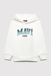 Pamuklu Loose Fit Logolu Kapüşon Yaka Erkek Çocuk Sweat 6S10167-70057 EKRU