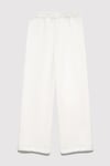 Pamuklu Loose Fit Normal Bel Geniş Paça Kız Çocuk Eşofman Altı 7010044-70057 BEYAZ