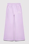Pamuklu Loose Fit Normal Bel Geniş Paça Kız Çocuk Eşofman Altı 7010047-70519 LİLA
