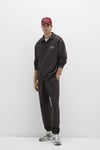 Pamuklu Loose Fit Normal Bel Lastikli Paça Erkek Eşofman Altı 0010522-70219 KAHVE