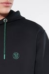 Pamuklu Loose Fit Şardonlu Kanguru Cepli Kapüşonlu Erkek Sweat 065809-900 SİYAH