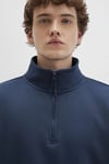 Pamuklu Loose Fit Uzun Kollu Erkek Sweat 0S10278-70490 LACİVERT