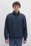 Pamuklu Loose Fit Uzun Kollu Erkek Sweat 0S10278-70490 LACİVERT