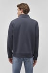 Pamuklu Loose Fit Yarım Fermuarlı Şardonlu Basic Erkek Sweat 0S10278-87822 LACİVERT
