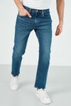 Pamuklu Normal Bel Düz Kesim 502 Jeans Erkek Kot Pantolon 29507-0933 KOYU MAVİ