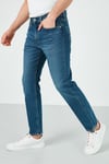 Pamuklu Normal Bel Düz Kesim 502 Jeans Erkek Kot Pantolon 29507-0933 KOYU MAVİ