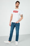 Pamuklu Normal Bel Düz Kesim 502 Jeans Erkek Kot Pantolon 29507-0933 KOYU MAVİ