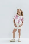 Pamuklu Normal Bel Kot Kız Çocuk Short 7410655-A1606 BEYAZ