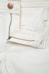 Pamuklu Normal Bel Kot Kız Çocuk Short 7410655-A1606 BEYAZ