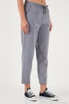 Pamuklu Normal Bel Regular Fit Düz Paça Kadın Pantolon 668YP42282S4 GRİ