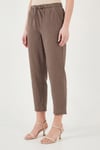 Pamuklu Normal Bel Regular Fit Düz Paça Kadın Pantolon 668YP42282S4 KAHVE