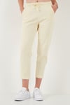 Pamuklu Normal Bel Regular Fit Düz Paça Kadın Pantolon 668YP42282S4 SARI